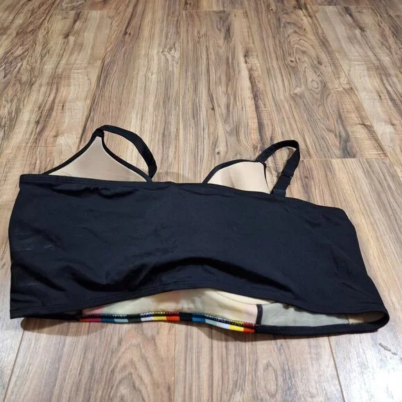 Cacique Swim Bikini Multicolor Bikini Top 46DDD summer beach swim - Picture 2 of 4